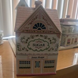 Lenox Village Sugar Canister Vintage 1990